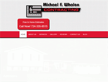 Tablet Screenshot of mfwhalencontracting.com